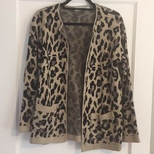 Nordstrom Cotton Emporium Leopard Sweater